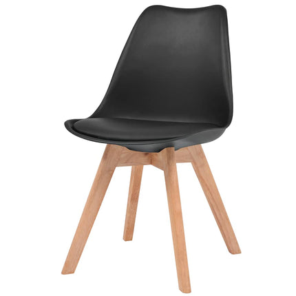 spisebordsstole 4 stk. plastik sort