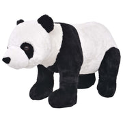 stående tøjdyr panda plysstof XXL sort og hvid