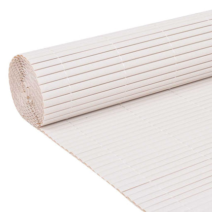 dobbeltsidet havehegn 90 x 300 cm hvid