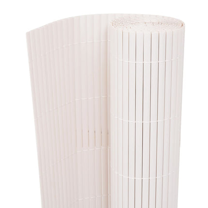 dobbeltsidet havehegn 90 x 500 cm hvid