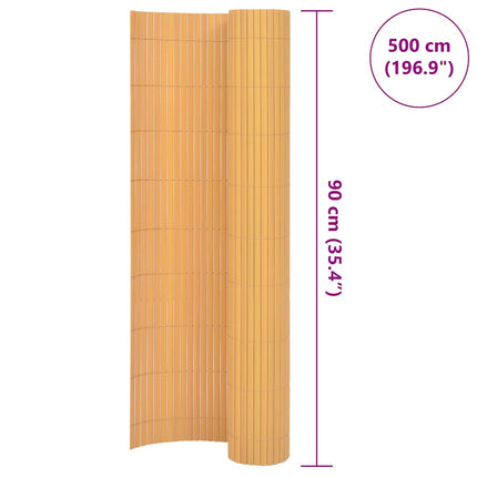 dobbeltsidet havehegn PVC 90 x 500 cm gul