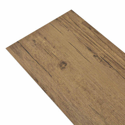 Gulvplanker 18 pcs Valnøddebrun 5,26 m² PVC