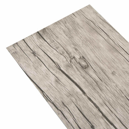 Gulvplanker 18 pcs Grå 5,26 m² PVC