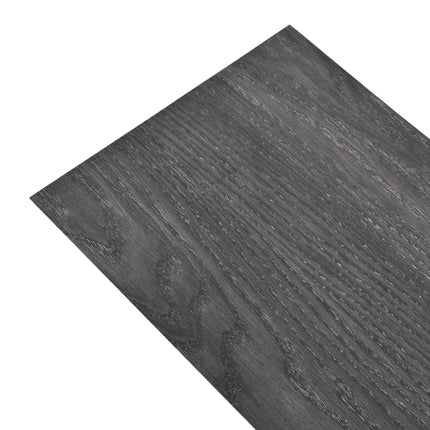 Gulvplanker 18 pcs Sort og Hvid 5,26 m² PVC