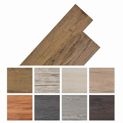 Gulvplanker 36 pcs Valnøddebrun 5,02 m² PVC