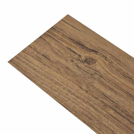 Gulvplanker 36 pcs Valnøddebrun 5,02 m² PVC