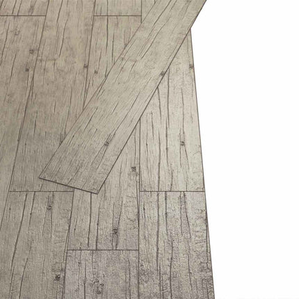 Gulvplanker 5,02 m² 36 pcs PVC Egetræ Vasket