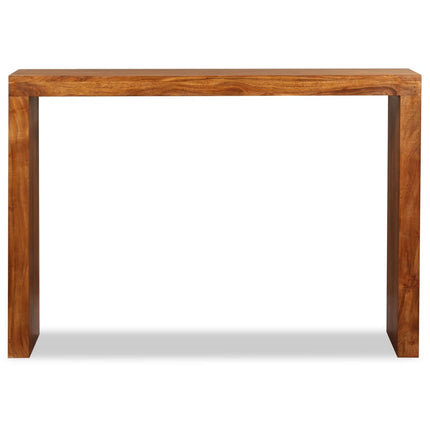 konsolbord 110x40x76 cm massivt træ honningfarvet finish