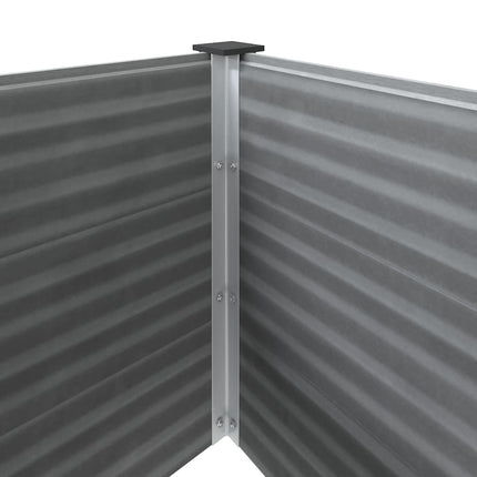 højbed 100x50x91 cm grå WPC