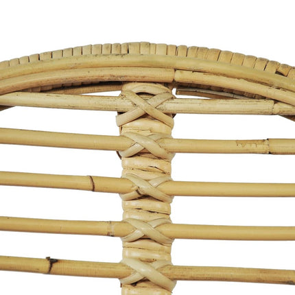 spisebordsstole 2 stk. naturligt rattan