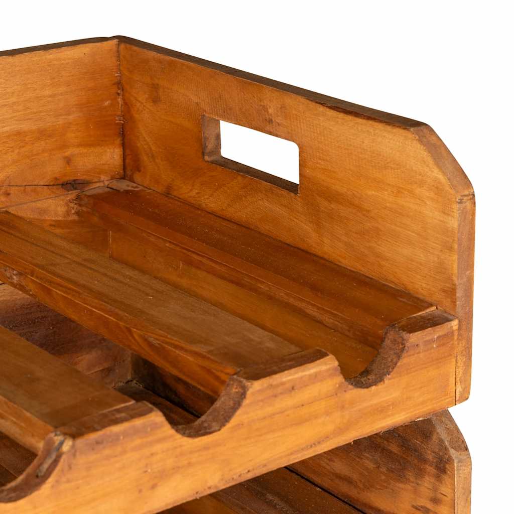 vinreoler 4 stk. til 16 flasker massivt mahognitræ