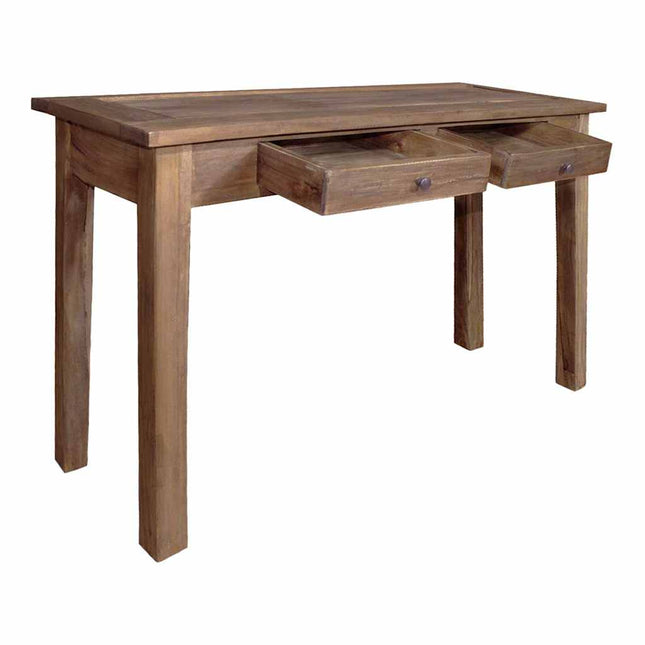 konsolbord 123x42x75 cm massivt genbrugstræ