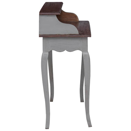 skrivebord 80x40x92 cm massivt mahognitræ