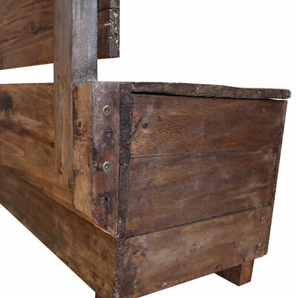 bænk 80x40x60 cm massivt mahognitræ