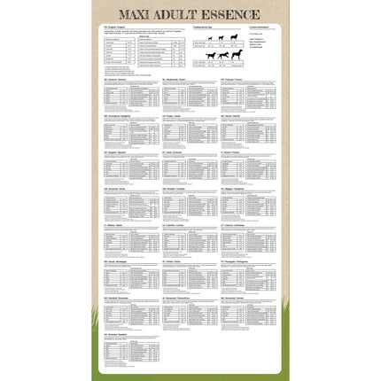 luksustørfoder til hunde Maxi Adult Essence Beef & Chicken 15 kg