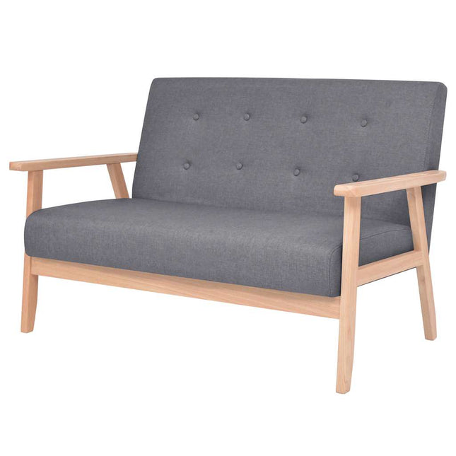 2-personers sofa i stof mørkegrå