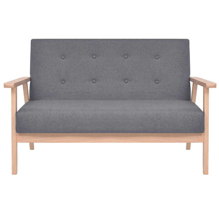 2-personers sofa i stof mørkegrå