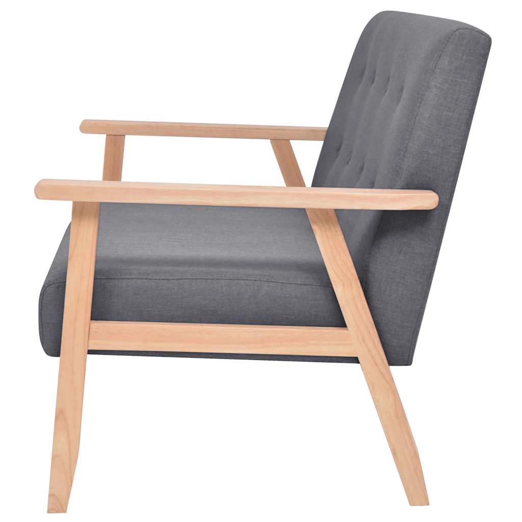 2-personers sofa i stof mørkegrå