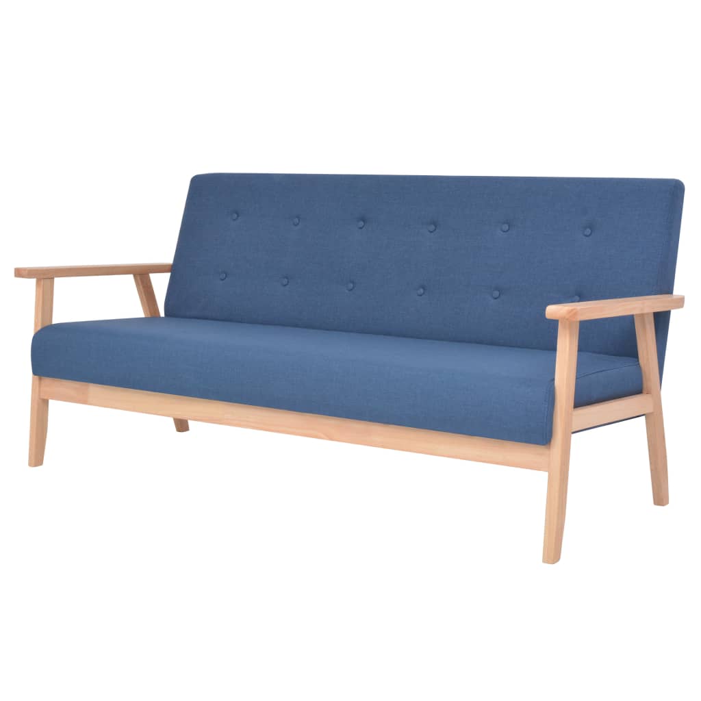 3-personers sofa stof bl