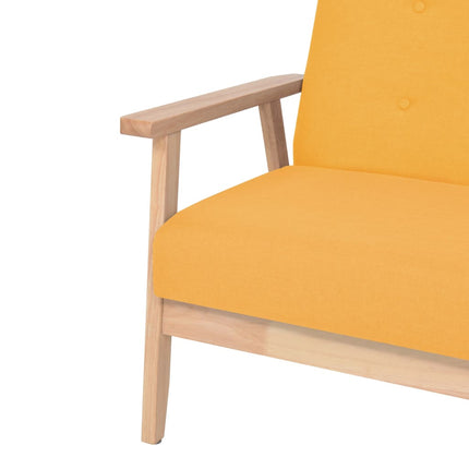 2-personers sofa stof gul