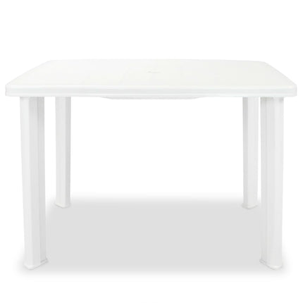 havebord 101 x 68 x 72 cm plastik hvid