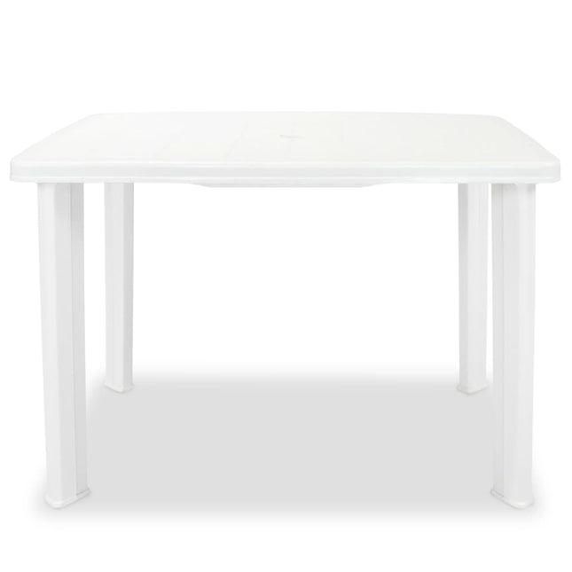 havebord 101 x 68 x 72 cm plastik hvid