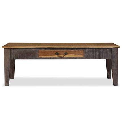 sofabord vintagelook massivt træ 118 x 60 x 40 cm