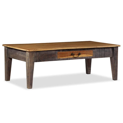 sofabord vintagelook massivt træ 118 x 60 x 40 cm