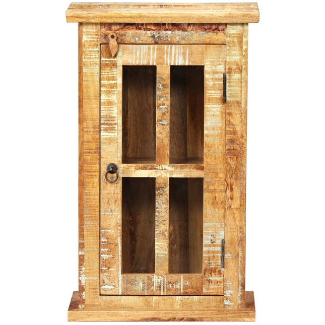 vægskab 44x21x72 cm massivt genbrugstræ