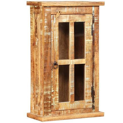 vægskab 44x21x72 cm massivt genbrugstræ