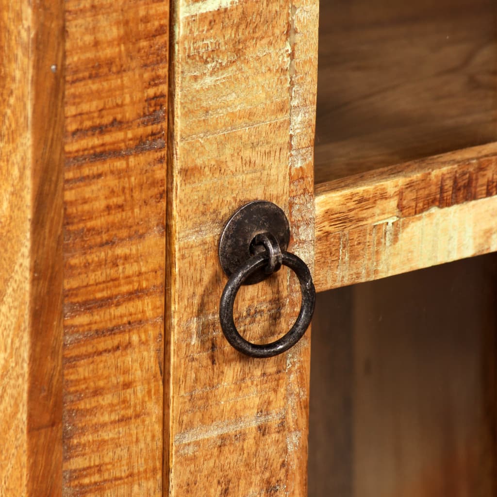 vægskab 44x21x72 cm massivt genbrugstræ