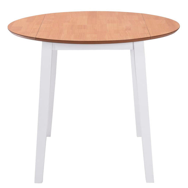 klapbord rundt MDF hvid