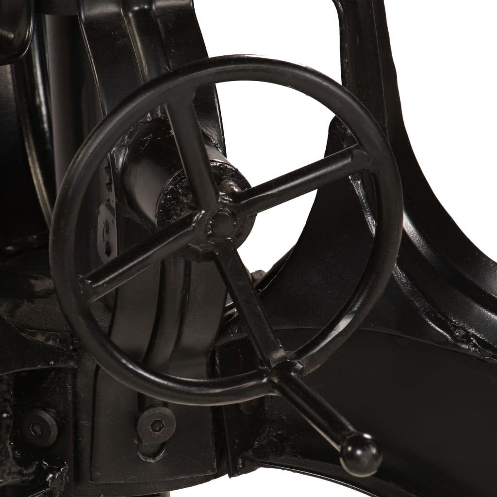 barbord 75x(76-110) cm massivt genbrugstræ