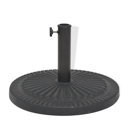 parasolfod resin rund sort 14 kg
