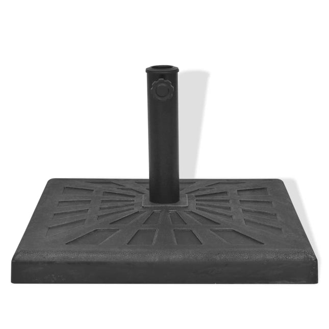 parasolfod resin firkant sort 12 kg