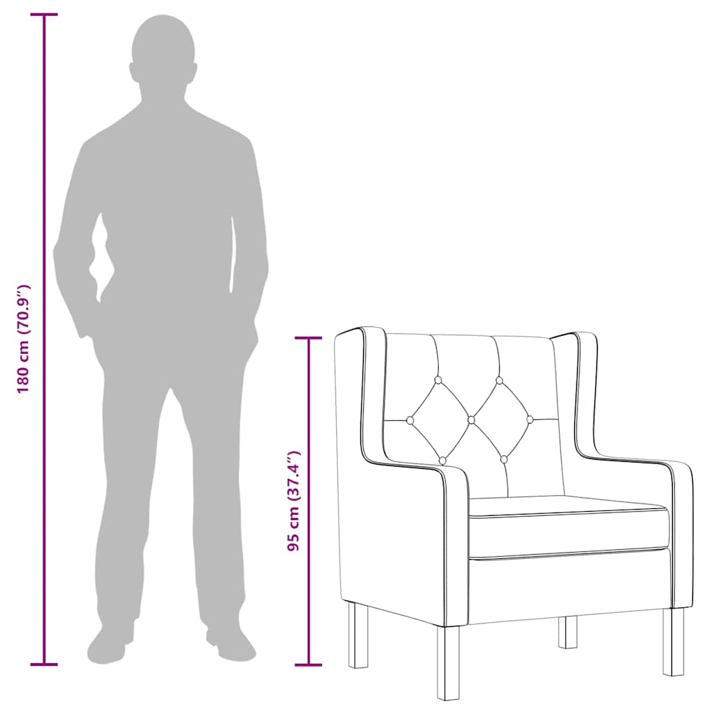 lænestol stof cremefarvet