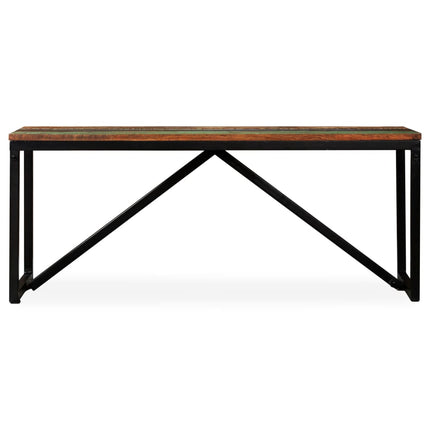 bænk 110x35x45 cm massivt genbrugstræ