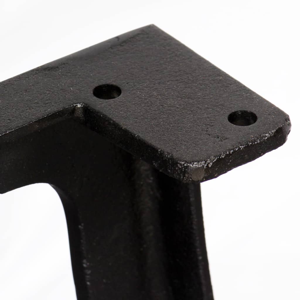 sofabordben 2 stk. A-formet støbejern