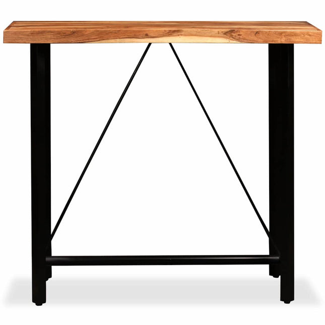 barbord 120x60x107 cm massivt akacietræ