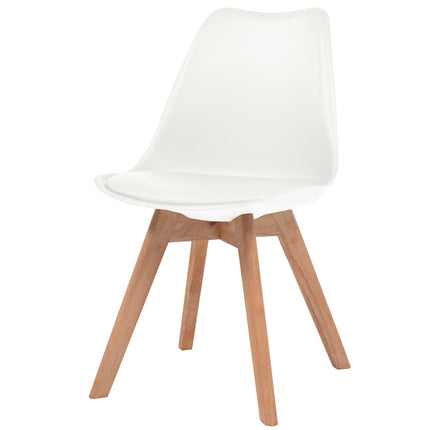 spisebordsstole 6 stk. plastik hvid