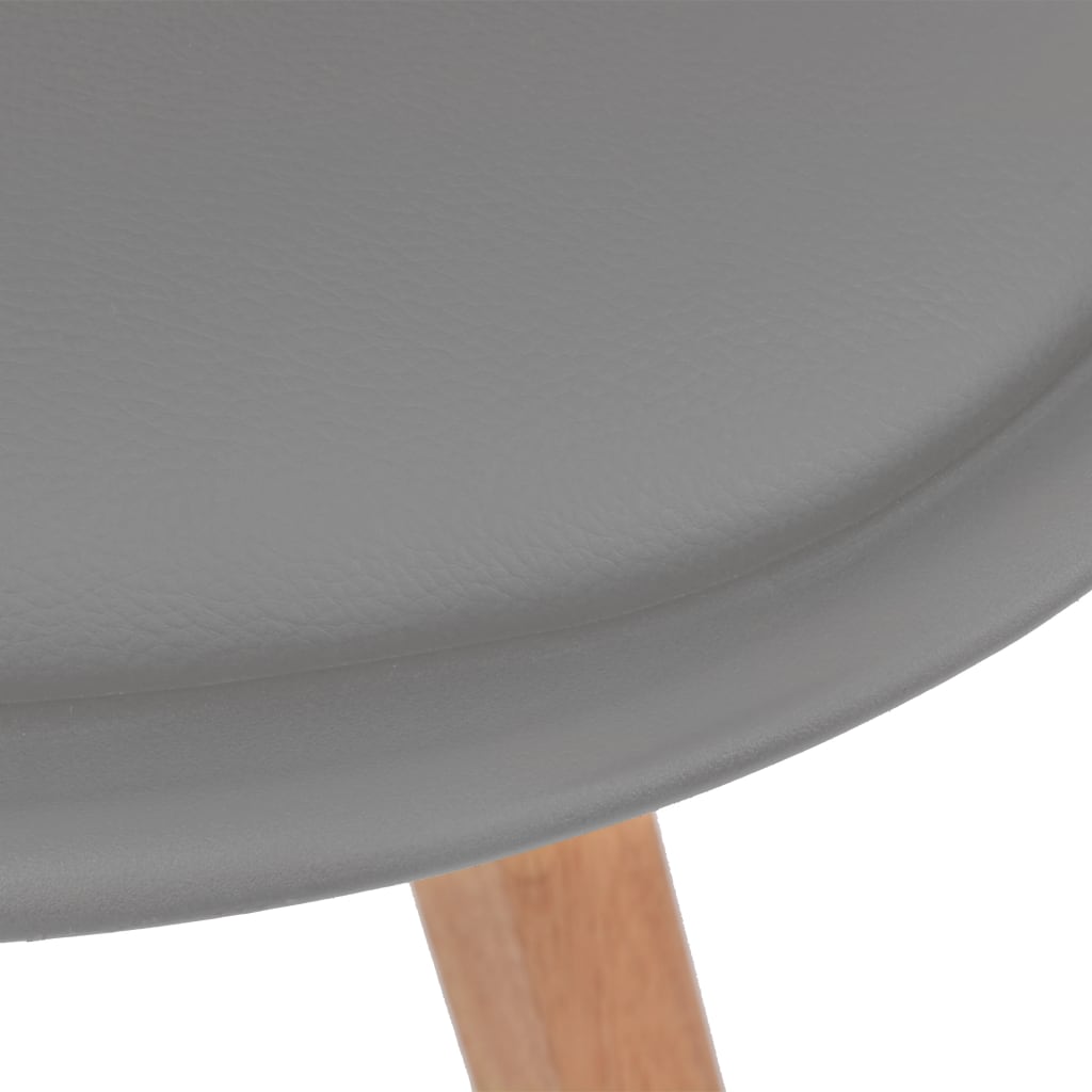 spisebordsstole 6 stk. plastik grå