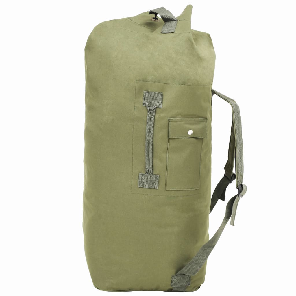 duffeltaske i militærstil 85 l olivengrøn