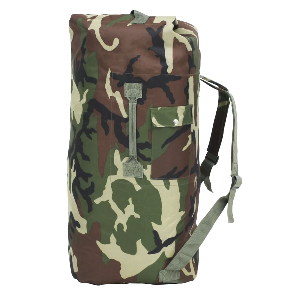 Duffeltaske I Militærstil 85 L Camouflage - Vidaxl