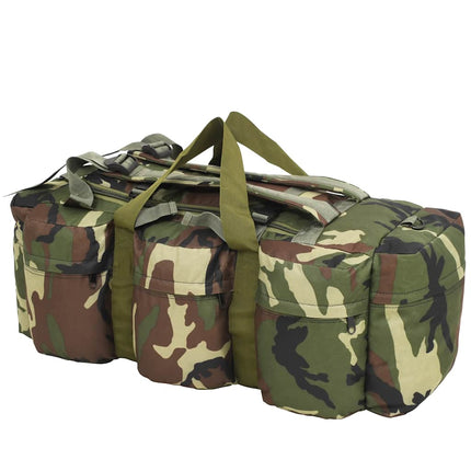 duffelbag i 3-i-1 army-stil 45 l camouflage