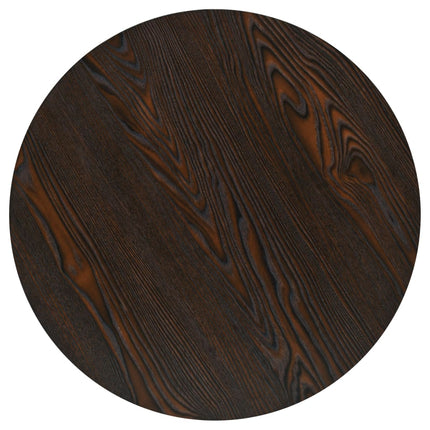bistrobord MDF og stål rund 60 x 75 cm mørk aske