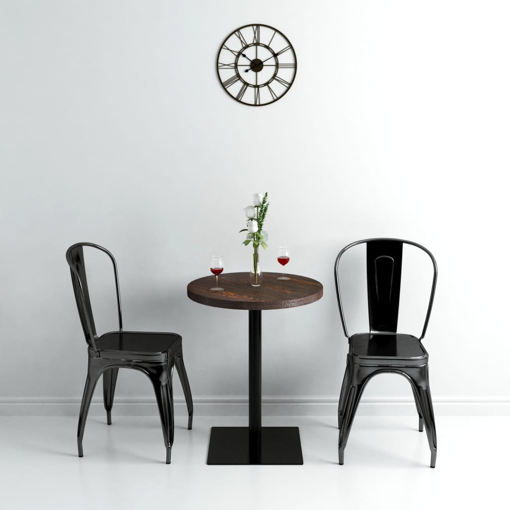 bistrobord MDF og stl rund 60 x 75 cm mrk aske