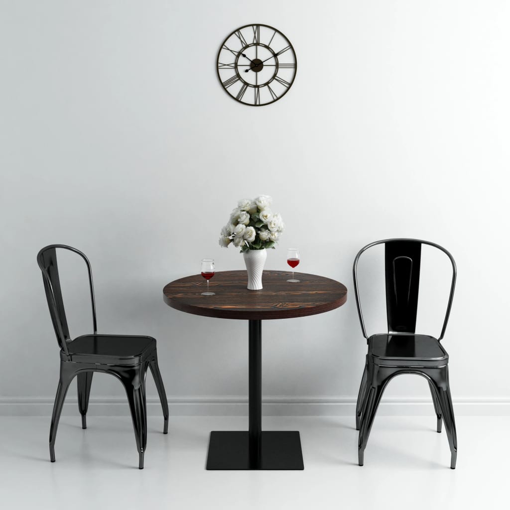 bistrobord MDF og stl rund 80 x 75 cm mrk aske