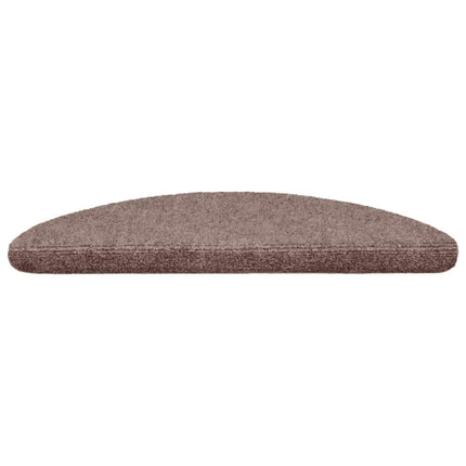 trappemåtter selvklæbende 15 stk. 56x17x3 cm lys brune halvrund