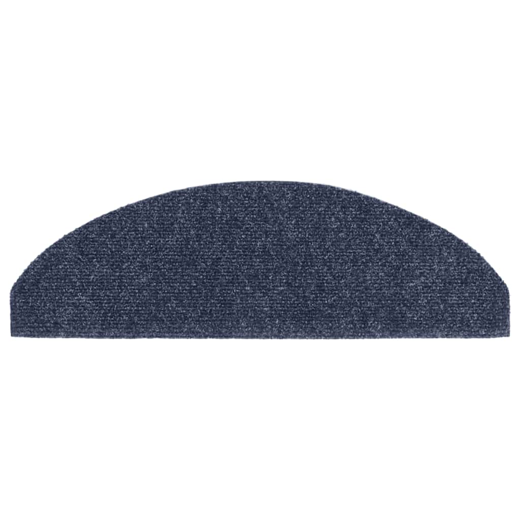 trappemåtter selvklæbende 15 stk. 65x21x4 cm blå halvrunde store