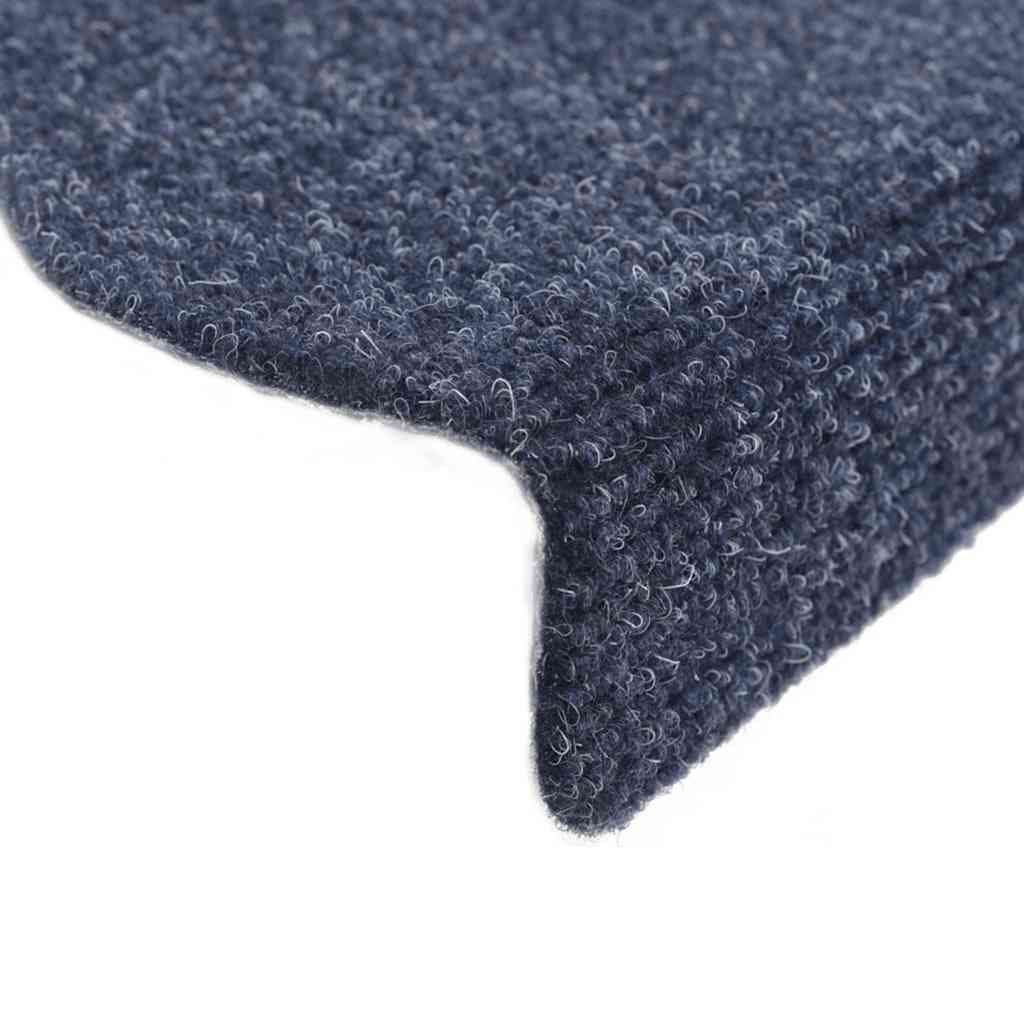 trappemåtter selvklæbende 15 stk. 65x21x4 cm blå halvrunde store